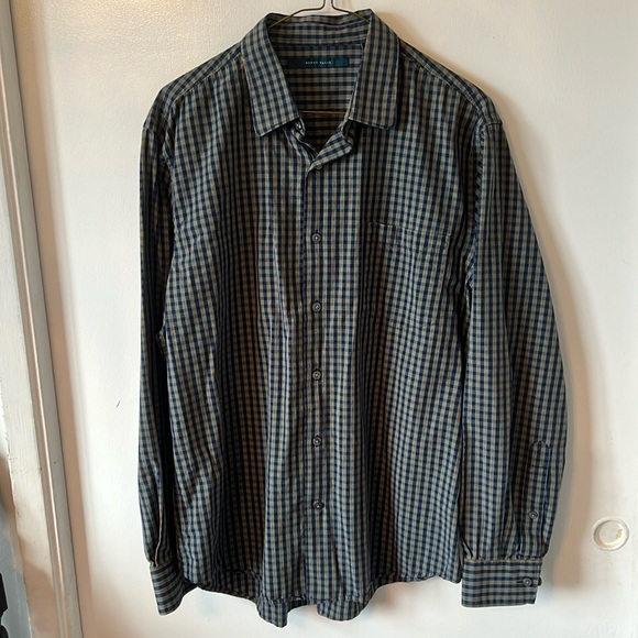 Perry Ellis button down shirt long sleeve like new - Picture 1 of 9